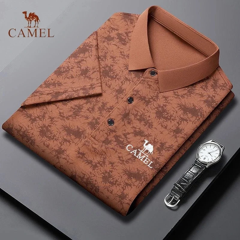 Camisa Polo Masculina Casual - Camel