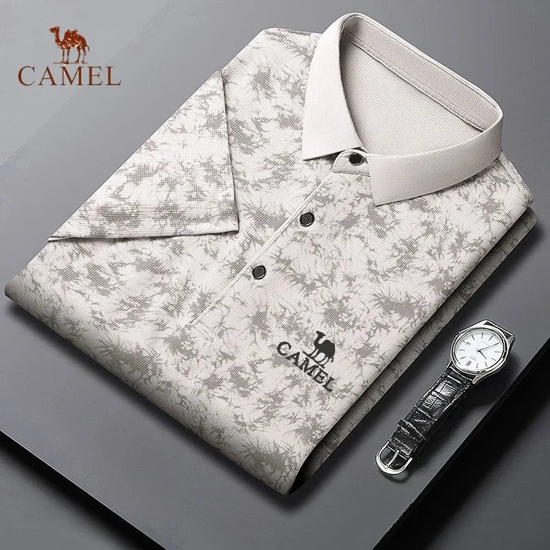 Camisa Polo Masculina Casual - Camel