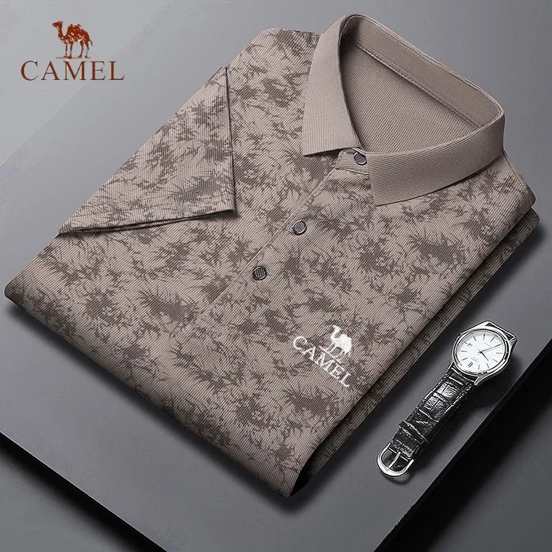 Camisa Polo Masculina Casual - Camel